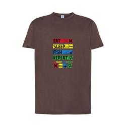 Eat Sleep Fish Repeat Koszulka męska 170g