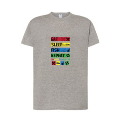 Eat Sleep Fish Repeat Koszulka męska 170g