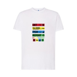 Eat Sleep Fish Repeat Koszulka męska 170g