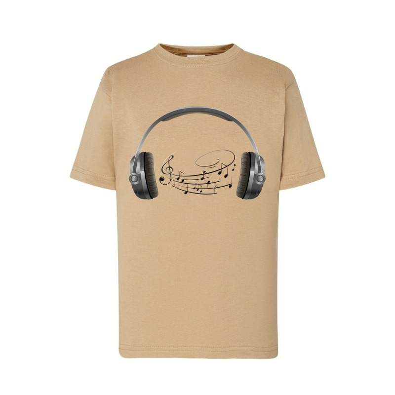 Słuchawki i nuty Koszulka dziecięca 150g
