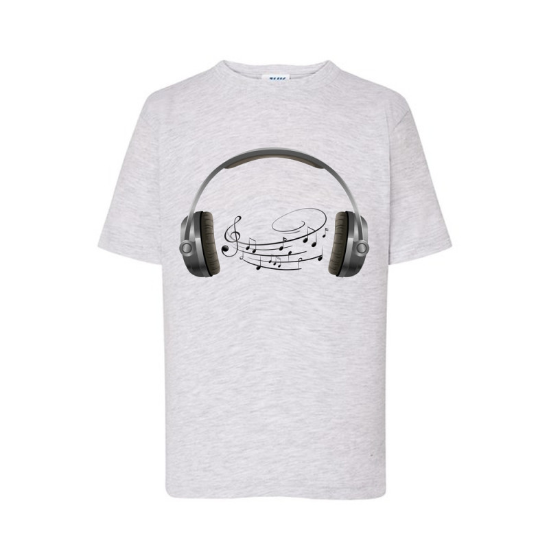 Słuchawki i nuty Koszulka dziecięca 150g