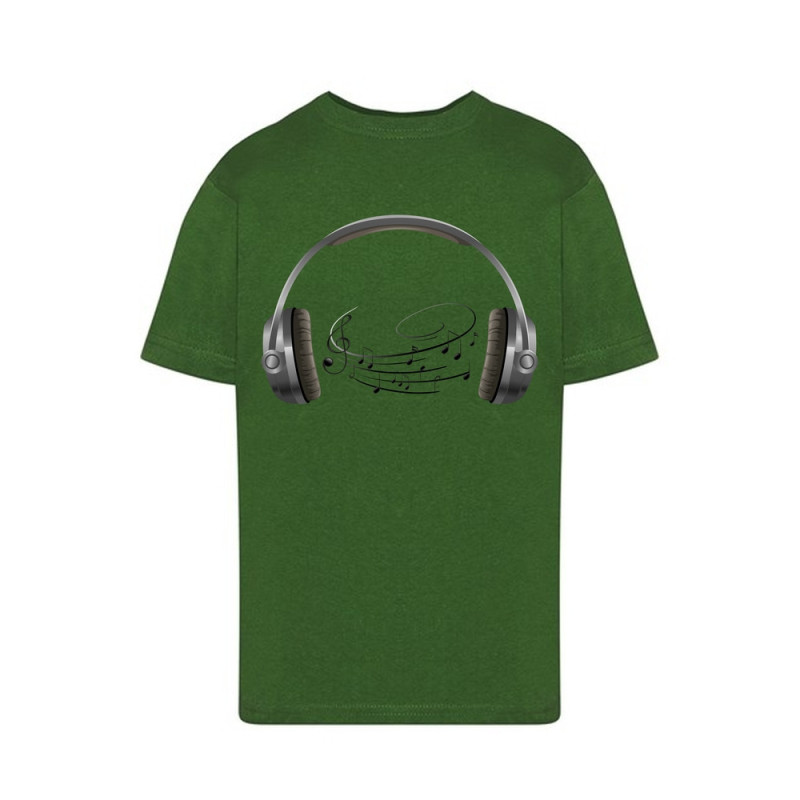Słuchawki i nuty Koszulka dziecięca 150g
