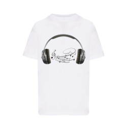 Słuchawki i nuty Koszulka dziecięca 150g