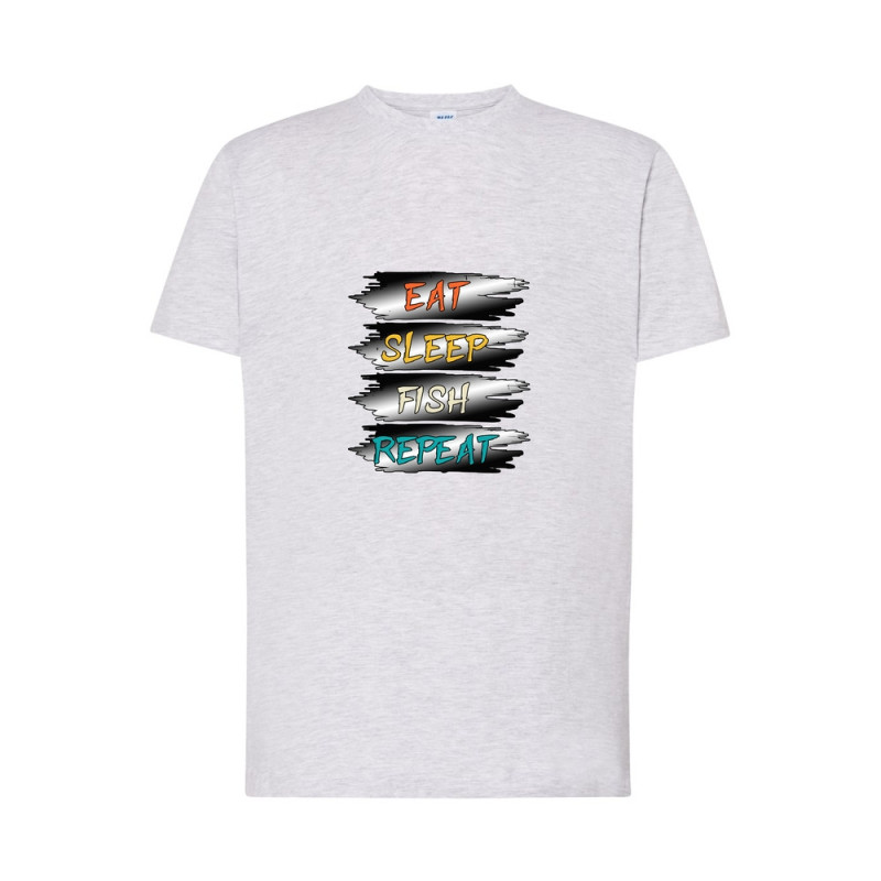 Eat Sleep Fish Repeat Koszulka męska 170g