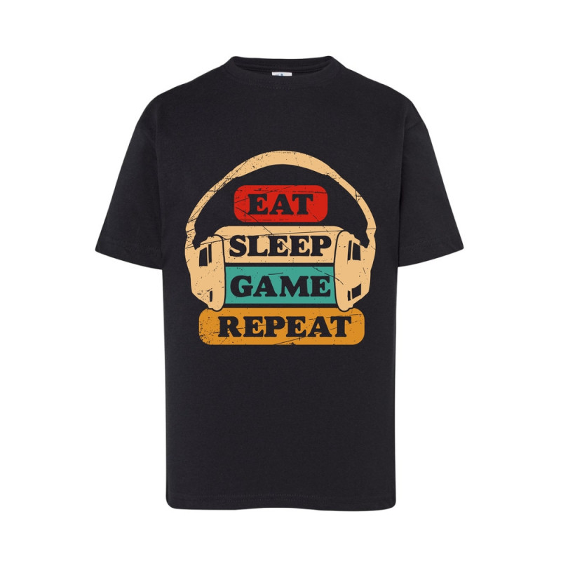 Eat Sleep Game Repeat Koszulka dziecięca 150g