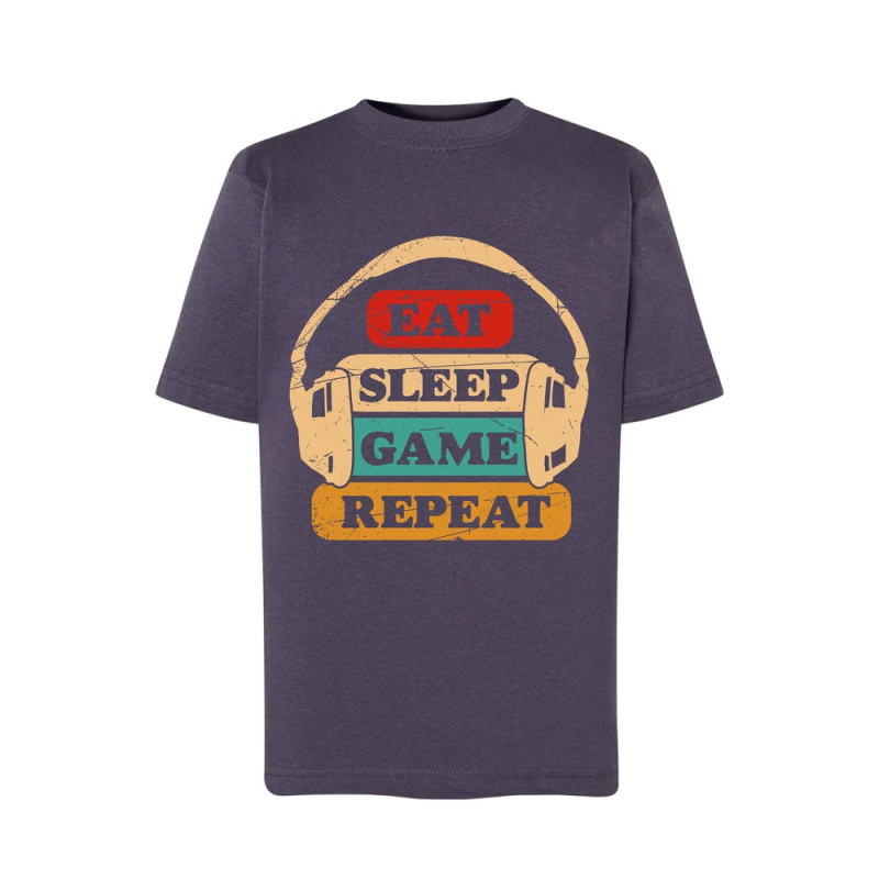 Eat Sleep Game Repeat Koszulka dziecięca 150g