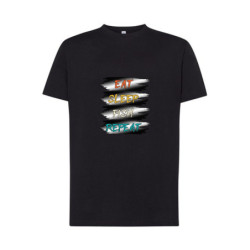 Eat Sleep Fish Repeat Koszulka męska 170g