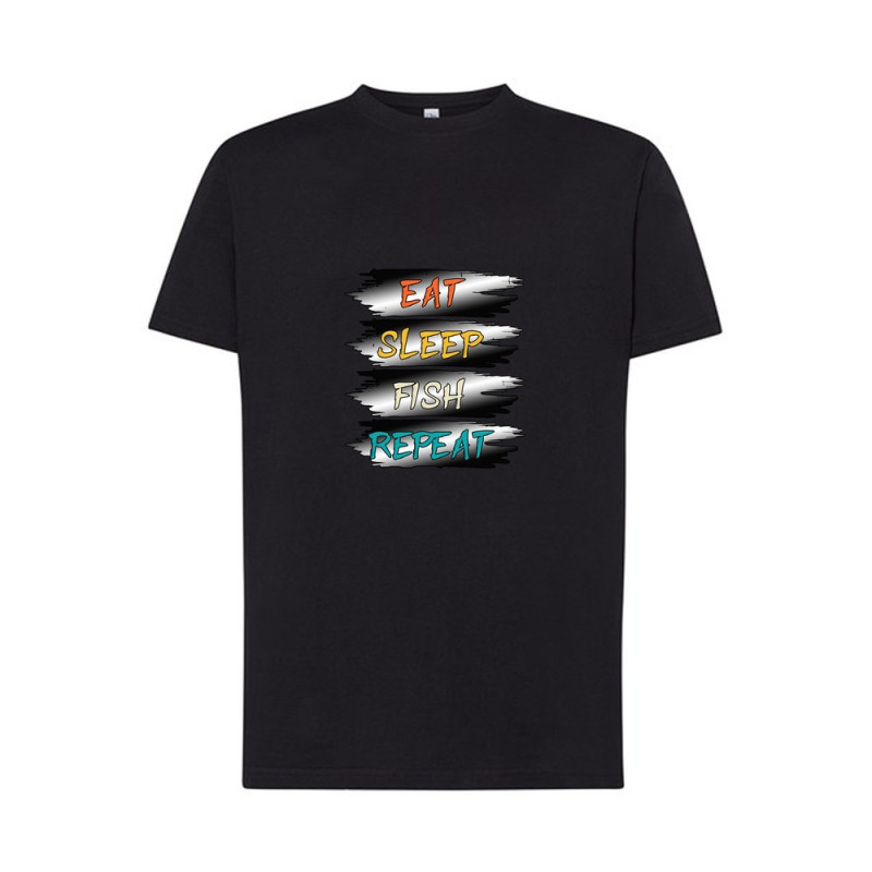 Eat Sleep Fish Repeat Koszulka męska 170g