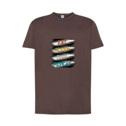 Eat Sleep Fish Repeat Koszulka męska 170g