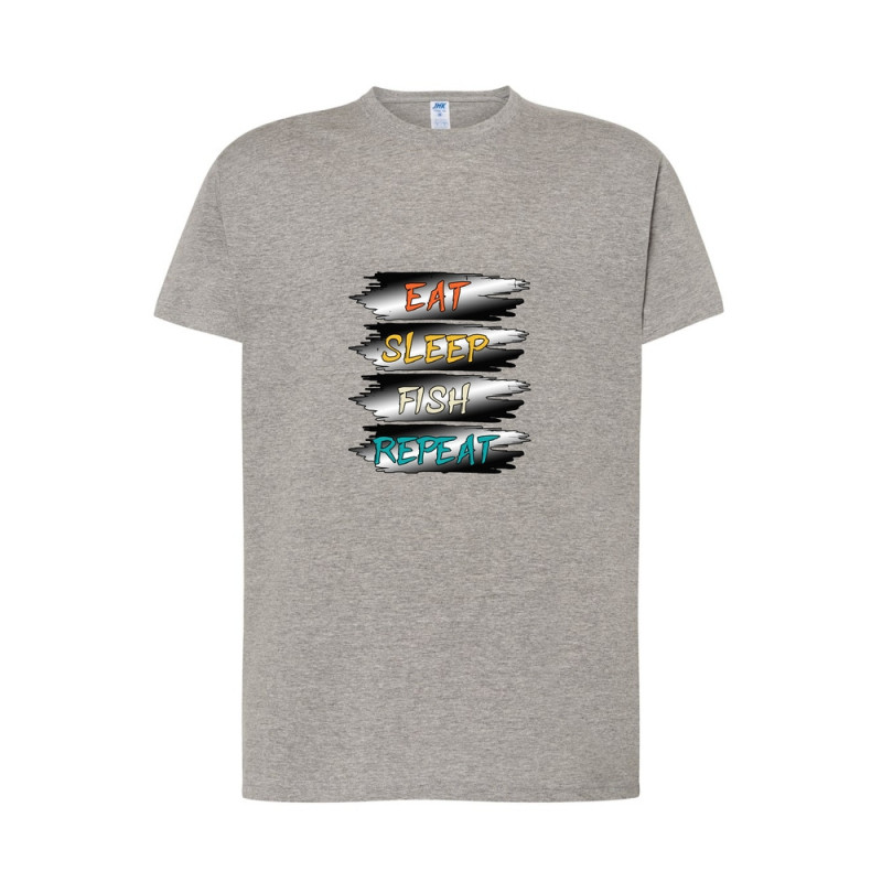 Eat Sleep Fish Repeat Koszulka męska 170g