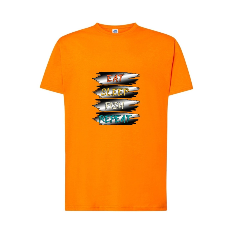 Eat Sleep Fish Repeat Koszulka męska 170g