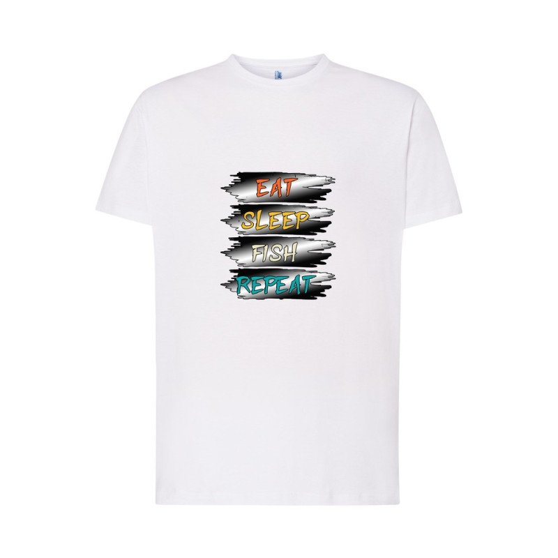 Eat Sleep Fish Repeat Koszulka męska 170g