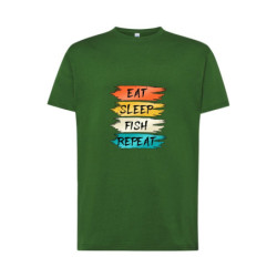Eat Sleep Fish Repeat Koszulka męska 170g