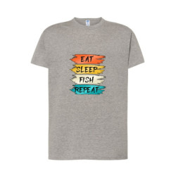 Eat Sleep Fish Repeat Koszulka męska 170g