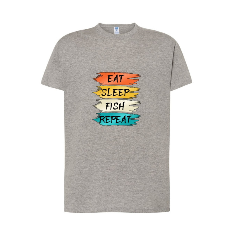 Eat Sleep Fish Repeat Koszulka męska 170g