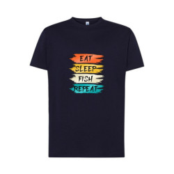 Eat Sleep Fish Repeat Koszulka męska 170g