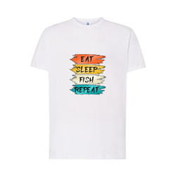 Eat Sleep Fish Repeat Koszulka męska 170g