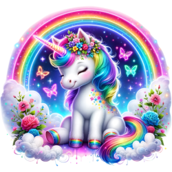 Jednorożec i tęcza Koszulka dziecięca 150g