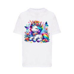 Tęczowy Jednorożec Koszulka dziecięca 150g