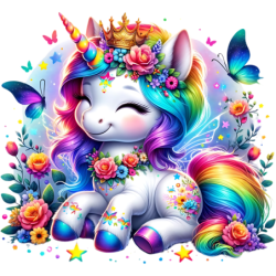 Tęczowy Jednorożec Koszulka dziecięca 150g