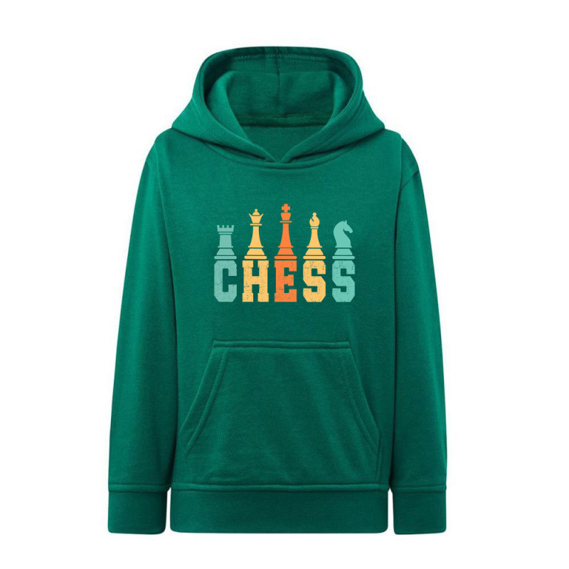Szachy Chess Bluza dziecięca z kapturem 290g