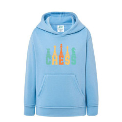 Szachy Chess Bluza dziecięca z kapturem 290g