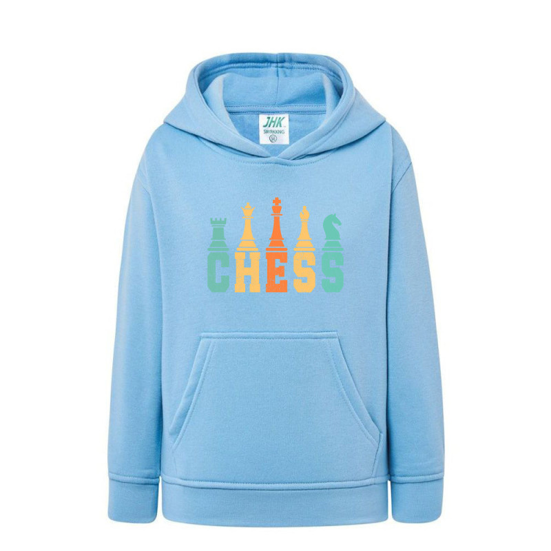 Szachy Chess Bluza dziecięca z kapturem 290g