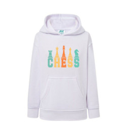 Szachy Chess Bluza dziecięca z kapturem 290g