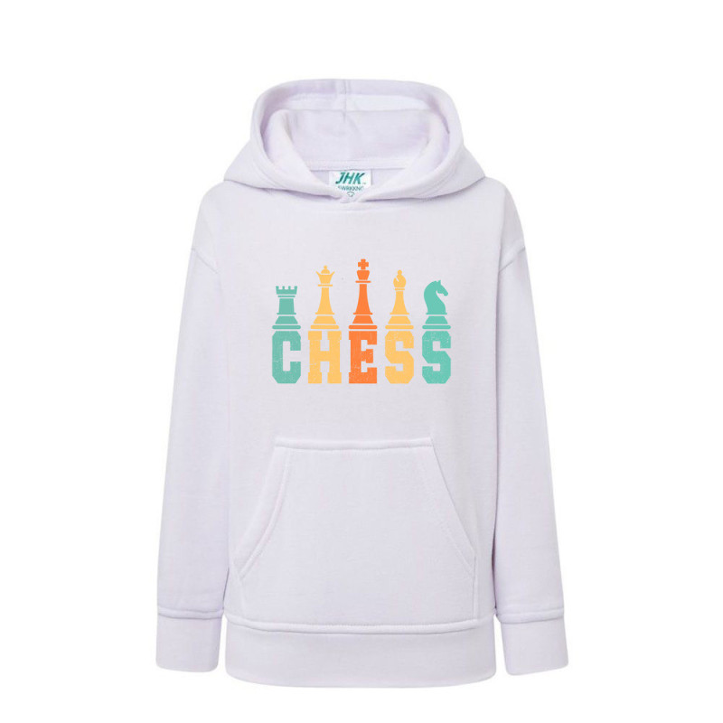 Szachy Chess Bluza dziecięca z kapturem 290g