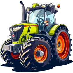 Wielki traktor Bluza dziecięca z kapturem 290g