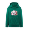 Biały koń i piękne róże Bluza dziecięca z kapturem 290g