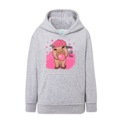 Crazy Kapibara z gumą balonową Bluza dziecięca z kapturem 290g