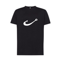 Biały haczyk Koszulka męska 170g