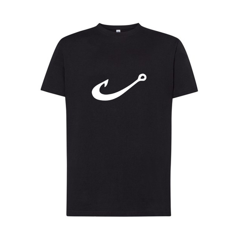 Biały haczyk Koszulka męska 170g