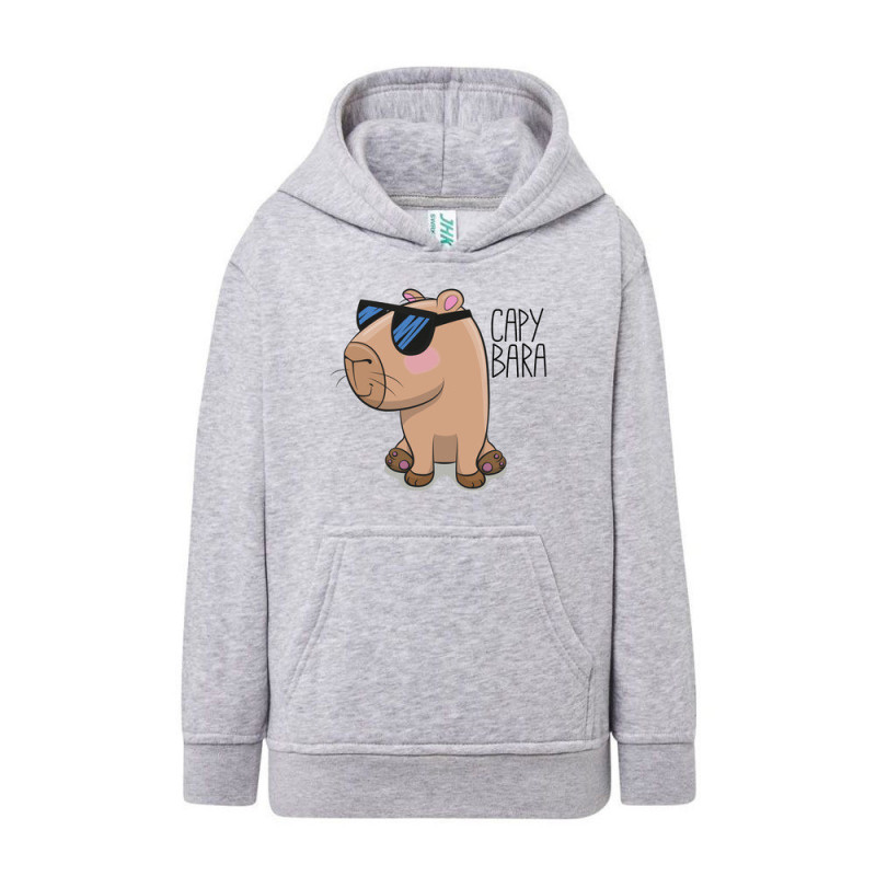 Kapibara w okularach Bluza dziecięca z kapturem 290g