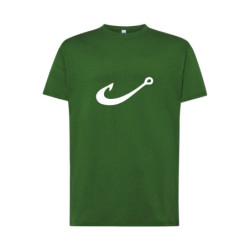 Biały haczyk Koszulka męska 170g