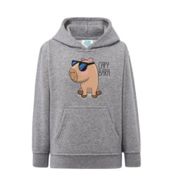 Kapibara w okularach Bluza dziecięca z kapturem 290g