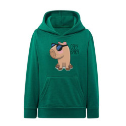 Kapibara w okularach Bluza dziecięca z kapturem 290g