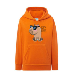 Kapibara w okularach Bluza dziecięca z kapturem 290g