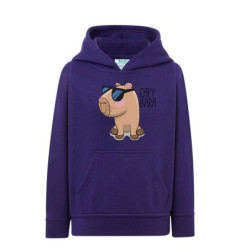 Kapibara w okularach Bluza dziecięca z kapturem 290g