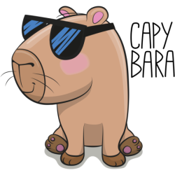 Kapibara w okularach Bluza dziecięca z kapturem 290g