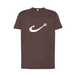 Biały haczyk Koszulka męska 170g