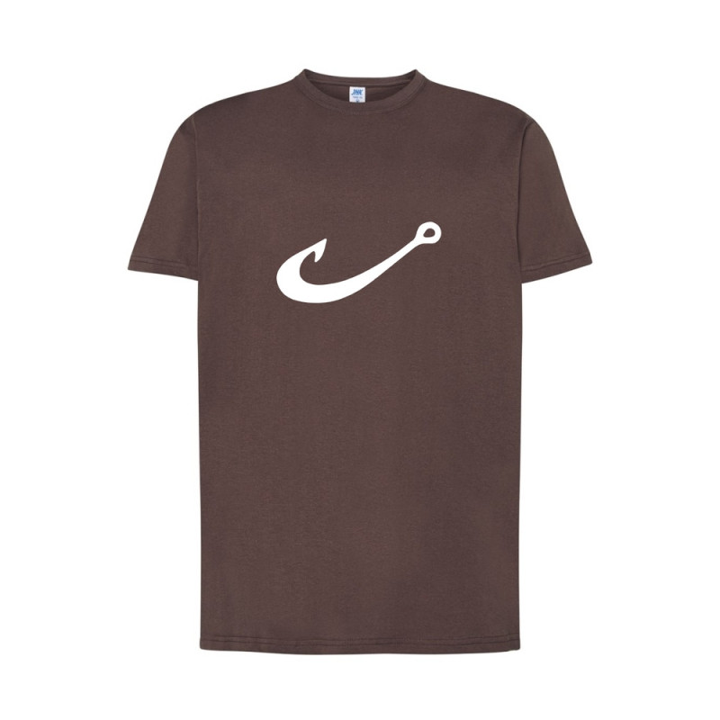 Biały haczyk Koszulka męska 170g