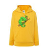 Słodki zielony mały kameleon Bluza dziecięca z kapturem 290g