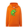 Słodki zielony mały kameleon Bluza dziecięca z kapturem 290g