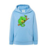 Słodki zielony mały kameleon Bluza dziecięca z kapturem 290g