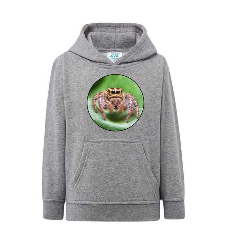 Pająk Skakun Bluza dziecięca z kapturem 290g
