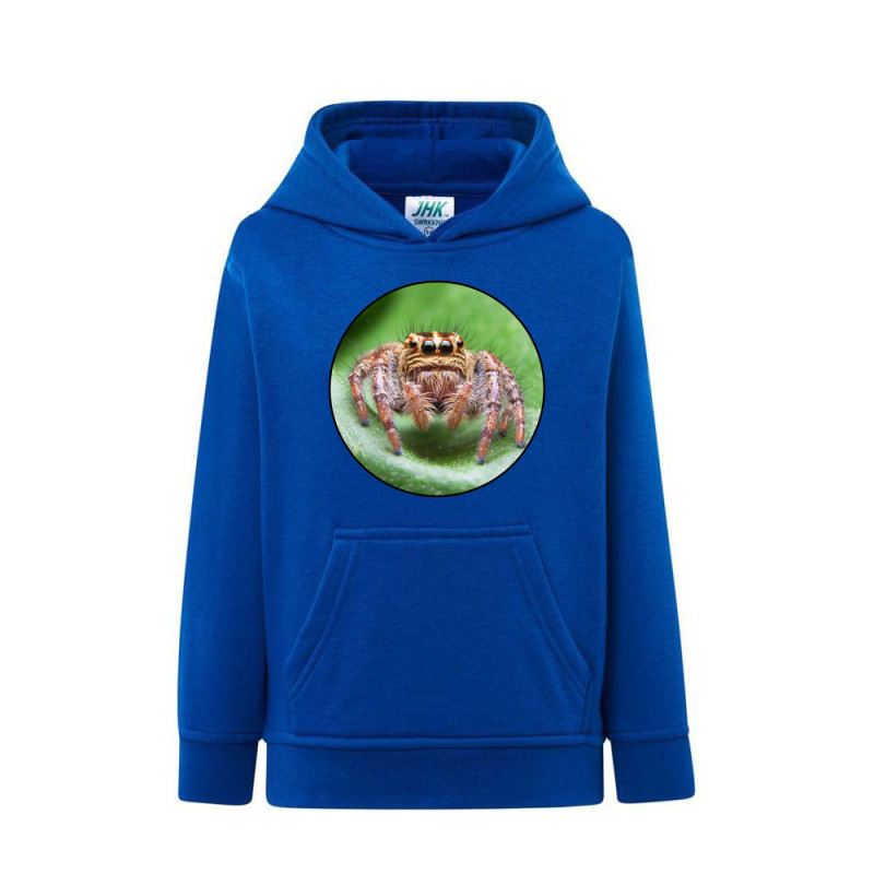 Pająk Skakun Bluza dziecięca z kapturem 290g