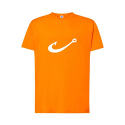 Biały haczyk Koszulka męska 170g