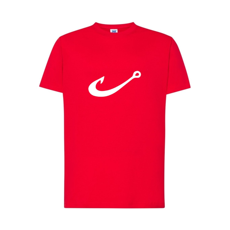 Biały haczyk Koszulka męska 170g